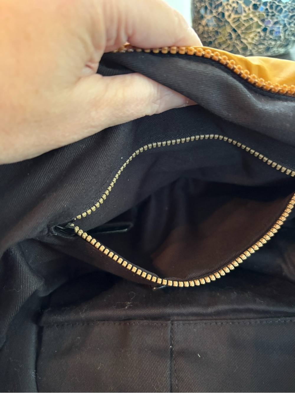 See by Chloé Joyrider Puffy Nylon Tote Bag - Saffron Yellow (with Sheep Charm!) - Picture 14 of 16